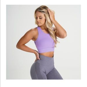 NVGTN Lilac Mesh Sports Bra